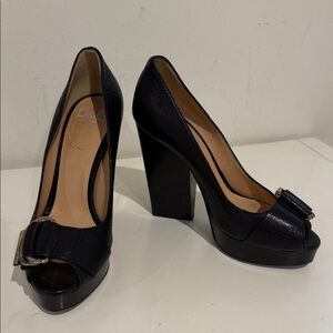 D & G Spuntata Montone Lucido Black Size 36